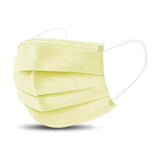 byPureNaturals Non Wooven Unisex 3 Ply Protective Disposable Face Mask with Nose Clip (Pack of 10, Yellow) - BuyPureNaturals