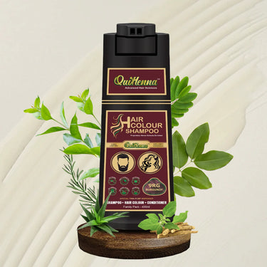 QH+ QuikHenna EVARA Organic Gel Hair Colour Shampoo- 400ml- 9RG Burgundy - BuyPureNaturals