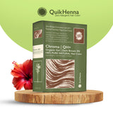 QH+ QuikHenna CHROMA Organic Gel 100% Pure Natural Zero Allergens Hair Color- 140gm- 3N Dark Brown - BuyPureNaturals