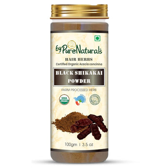 byPureNaturals 100% Organic Black Shikakai Powder- 100 Gm - BuyPureNaturals