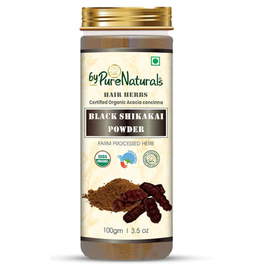 byPureNaturals 100% Organic Black Shikakai Powder- 100 Gm - BuyPureNaturals
