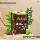QuikHenna Organic Gel Hair Color 210 Gm - 5G Light Golden Brown - BuyPureNaturals