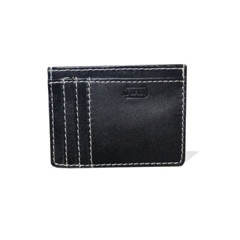 Daira - Credit Card Cum Currency Rfid Compact Wallet - Ebony Black