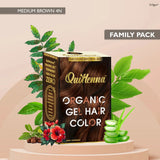 QuikHenna Organic Gel Hair Color 210 Gm - 4N Medium Brown - BuyPureNaturals