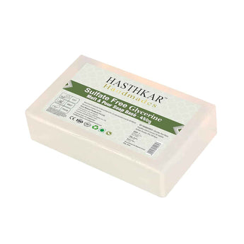 Hasthkar SLS & Paraben Free Clear Glycerine Soap Base Bar- 450Gm