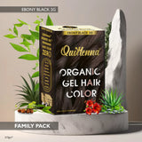 QuikHenna Organic Gel Hair Color 210 Gm - 2G Ebony Black - BuyPureNaturals