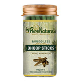 byPureNaturals Bamboo Less Incense Agarwoud Oudh Dhoop Sticks- 30 Sticks Pack - BuyPureNaturals