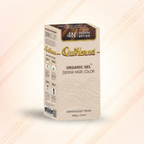QH+ QuikHenna CLINICA Organic Gel Innovative Derma Hair Color 165gm- 4N Medium Brown - BuyPureNaturals