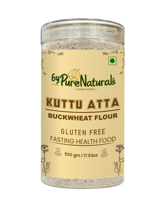 byPurenaturals Kuttu Atta Flour Jar Pure Ready to Use Vrat Atta 500g