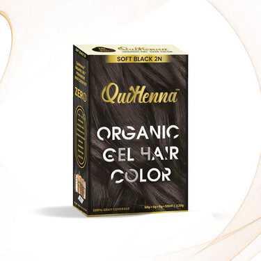 QuikHenna Organic Gel Hair Color 120 Gm -2N Soft Black - BuyPureNaturals