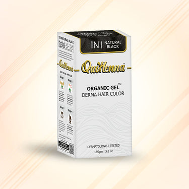 QH+ QuikHenna CLINICA Organic Gel Innovative Derma Hair Color 165gm- 1N Natural Black - BuyPureNaturals