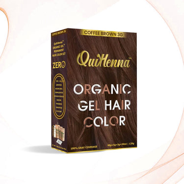 QuikHenna Organic Gel Hair Color 120 Gm - 3G Coffee Brown - BuyPureNaturals