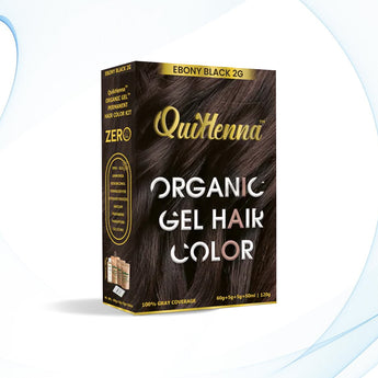 QuikHenna Organic Gel Hair Color 120 Gm - 2G Ebony Black - BuyPureNaturals
