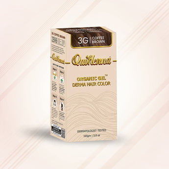 QH+ QuikHenna CLINICA Organic Gel Innovative Derma Hair Color 165gm- 3G Coffee Brown - BuyPureNaturals