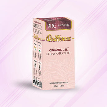QH+ QuikHenna CLINICA Organic Gel Innovative Derma Hair Color 165gm- 9RG Burgundy - BuyPureNaturals