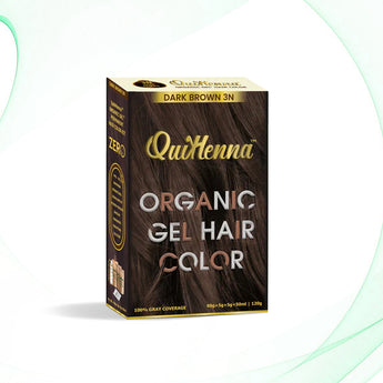 QuikHenna Organic Gel Hair Color 120 Gm -  3N Dark Brown - BuyPureNaturals