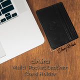 Daira - Multi Pocket Leather Card Holder - Ebony Black - BuyPureNaturals