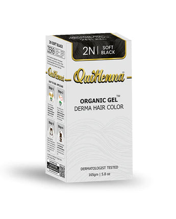 Quikhenna Derma Gel Organic Hair Colour Soft Black 2N  byPureNaturals