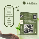QH+ QuikHenna CHROMA Organic Gel 100% Pure Natural Zero Allergens Hair Color- 140gm- 2N Soft Black - BuyPureNaturals