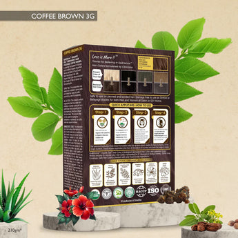 QuikHenna Organic Gel Hair Color 210 Gm - 3G Coffee Brown - BuyPureNaturals