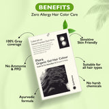 QH+ QuikHenna FLORA Organic Gel Double Use Hair Color- 70gm- 1N Natural Black - BuyPureNaturals