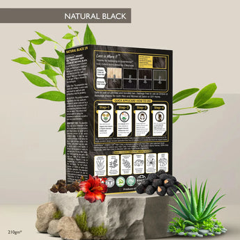 QuikHenna Organic Gel Hair Color 210 Gm - 1N Natural Black - BuyPureNaturals
