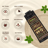 QH+ QuikHenna EVARA Organic Gel Hair Colour Shampoo- 200ml- 3N Dark Brown - BuyPureNaturals