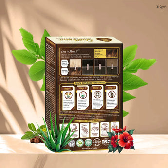 QuikHenna Organic Gel Hair Color 210 Gm - 5N Light Brown - BuyPureNaturals