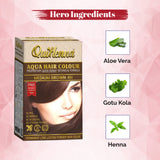 QuikHenna AQUA Powder Hair Color- 110Gm- 4N Medium Brown - BuyPureNaturals