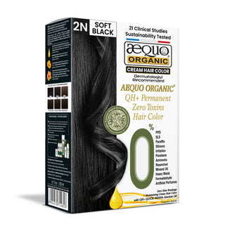 QH+ Aequo Organic Zero Toxins Permanent Cream Hair Colour- 200ml