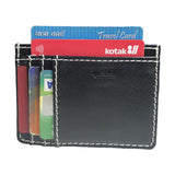 Daira - Credit Card Cum Currency Rfid Compact Wallet - Ebony Black - BuyPureNaturals
