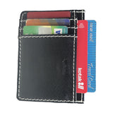 Daira - Credit Card Cum Currency Rfid Compact Wallet - Ebony Black - BuyPureNaturals