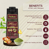 QH+ QuikHenna EVARA Organic Gel Hair Colour Shampoo- 400ml- 9RG Burgundy - BuyPureNaturals