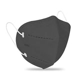 byPurenaturals N95 Black Face Med Mask With Ear ( Loop Pack of 5 ) melt blown febric  (M, Pack of 5) - BuyPureNaturals