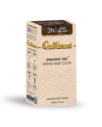 Quikhenna Derma Gel Organic Hair Colour Dark Brown 3N byPureNaturals
