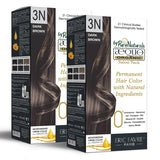 Aequo Organic Cream Hair Colour Salon Pack- 120ml- 3N Dark Brown - BuyPureNaturals