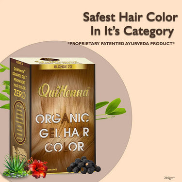QuikHenna Organic Gel Hair Color 210 Gm - 7G Blonde - BuyPureNaturals