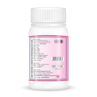 byPurenaturals Cranberry Extract For Uti Kin Vitamin- 30 Softgel Capsules Jar  (30 Tablets) - BuyPureNaturals