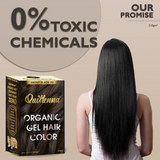 QuikHenna Organic Gel Hair Color 210 Gm - 2G Ebony Black - BuyPureNaturals