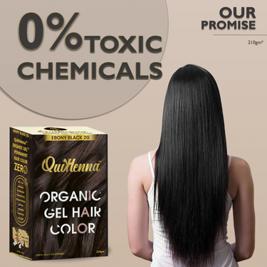 QuikHenna Organic Gel Hair Color 210 Gm - 2G Ebony Black - BuyPureNaturals