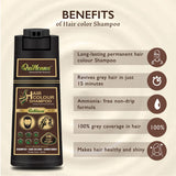 QH+ QuikHenna EVARA Organic Gel Hair Colour Shampoo- 400ml- 3N Dark Brown - BuyPureNaturals