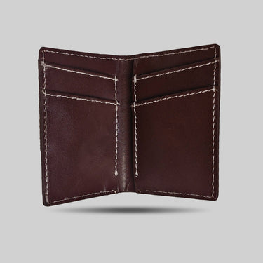 Daira - Bi-Fold Leather Card Holder Cum Wallet - Cocoa Craft - BuyPureNaturals