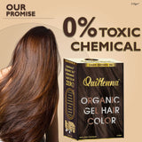 QuikHenna Organic Gel Hair Color 210 Gm -  3N Dark Brown - BuyPureNaturals
