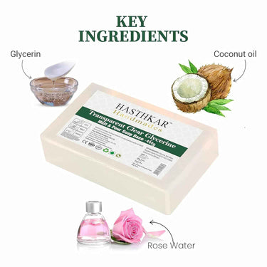 Hasthkar Clear Glycerine Soap Base Bar- 450gm