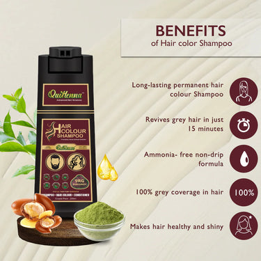 QH+ QuikHenna EVARA Organic Gel Hair Colour Shampoo- 200ml- 9RG Burgundy - BuyPureNaturals