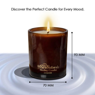 byPureNaturals Soy Wax Healing Candles- 210gm Jar- Cedarwood - BuyPureNaturals