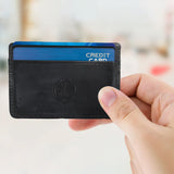 Daira - Twin Pocket Leather Card Holder - Ebony Black - BuyPureNaturals