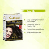 QuikHenna AQUA Powder Hair Color- 110 Gm - 1N Natural Black - BuyPureNaturals
