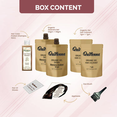 QH+ QuikHenna CLINICA Organic Gel Innovative Derma Hair Color 165gm- 5N Light Brown - BuyPureNaturals