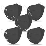 byPurenaturals N95 Black Face Med Mask With Ear ( Loop Pack of 5 ) melt blown febric  (M, Pack of 5) - BuyPureNaturals